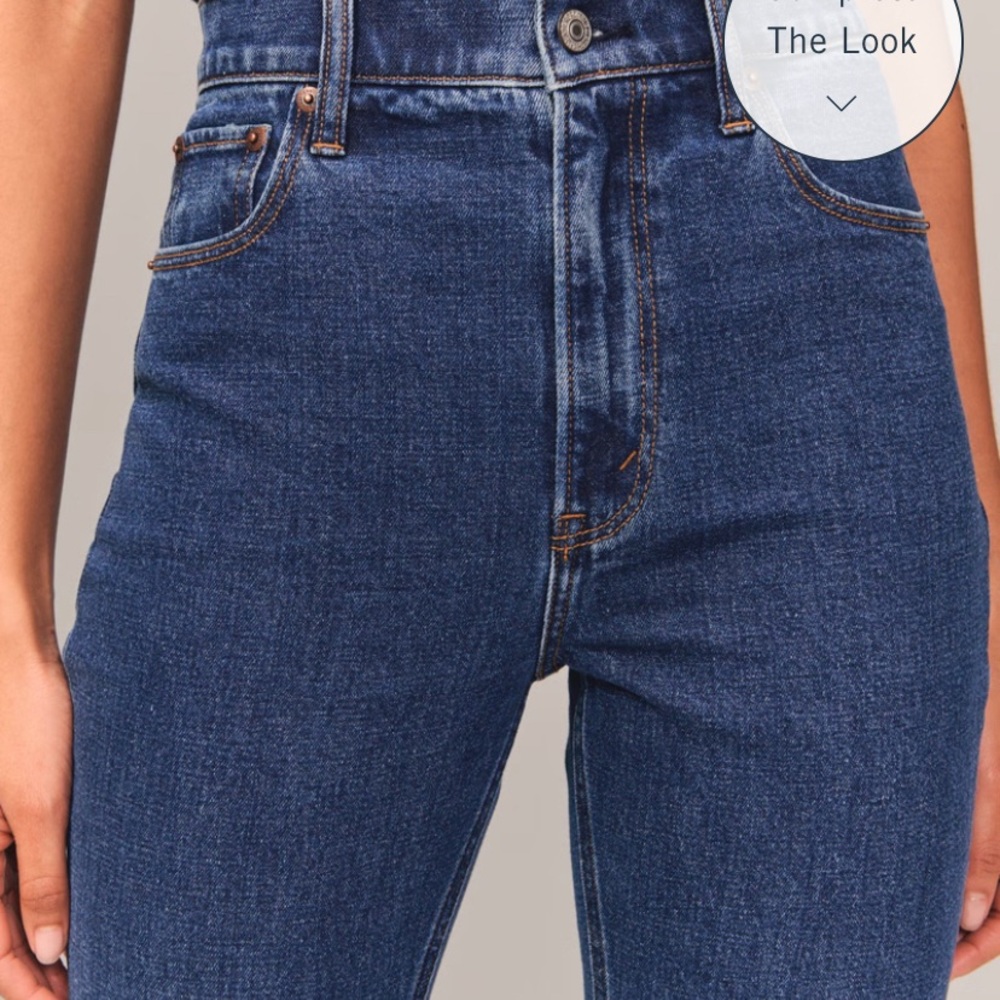 Abercrombie & Fitch The Ankle Straight Ultra High Rise jeans